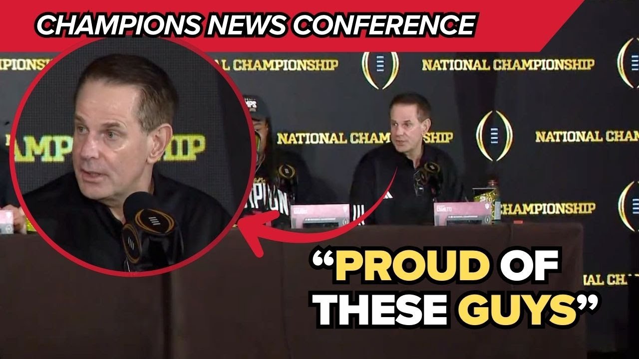 'Resilient group' | IU's Aiden Fisher concludes Champions News Conference by celebrating teammates