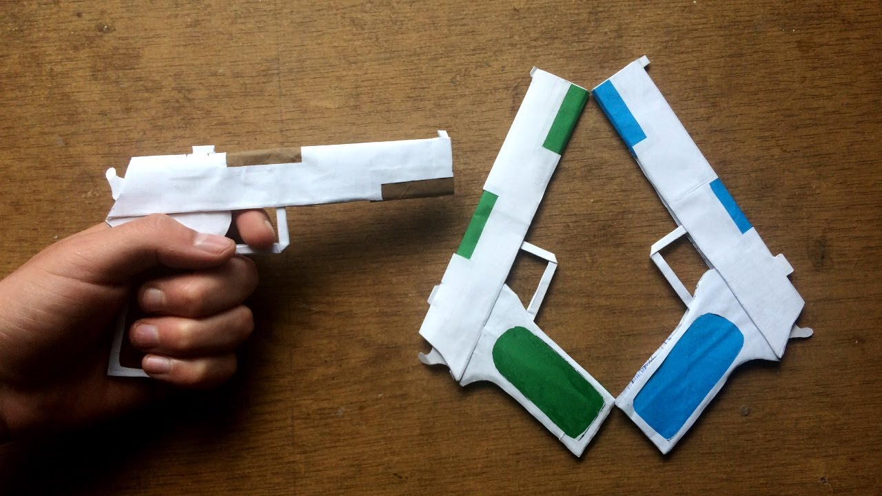 How to Make a Paper Gun 🔫 | Easy DIY Paper Craft