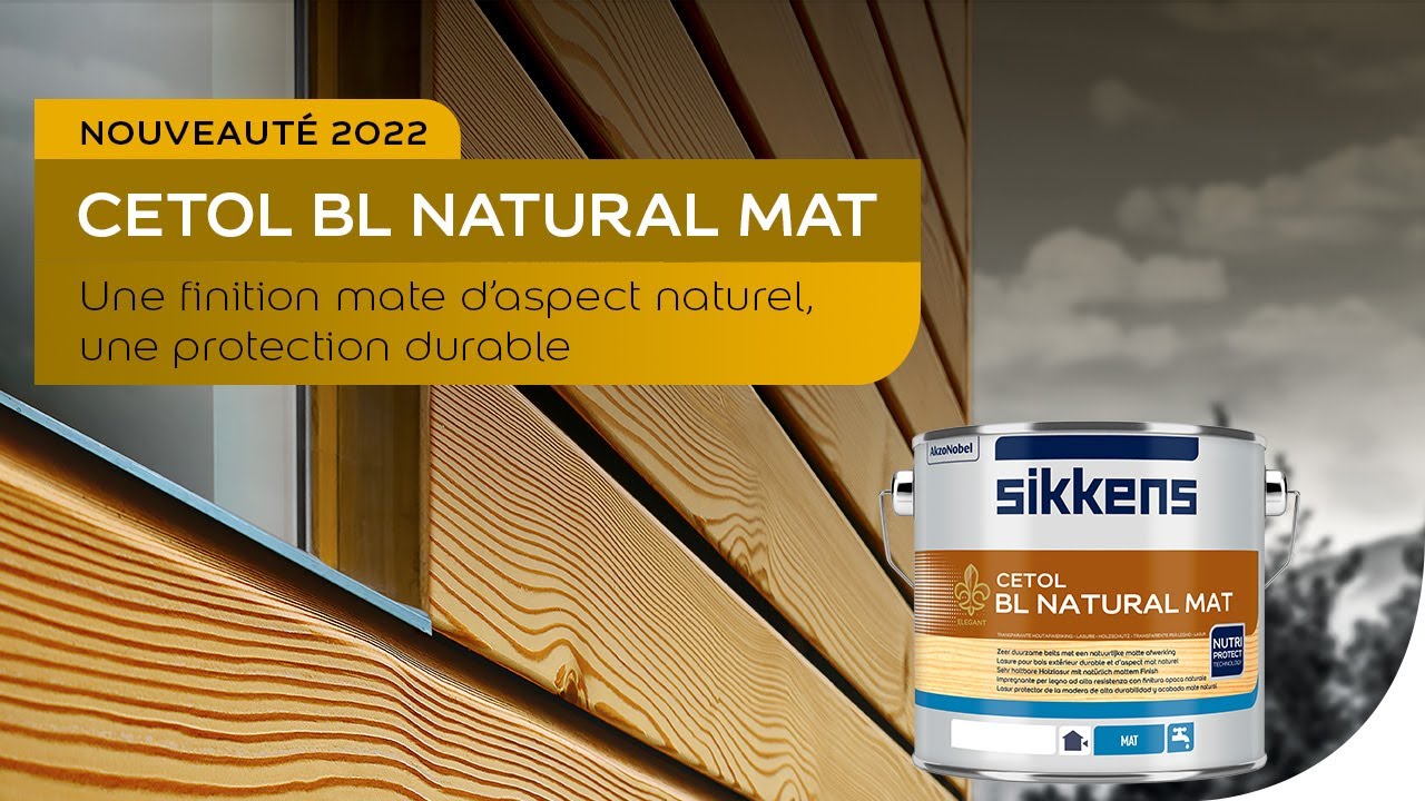 Nouvelle laque Cetol BL Natural Mat pour boiseries - Sikkens