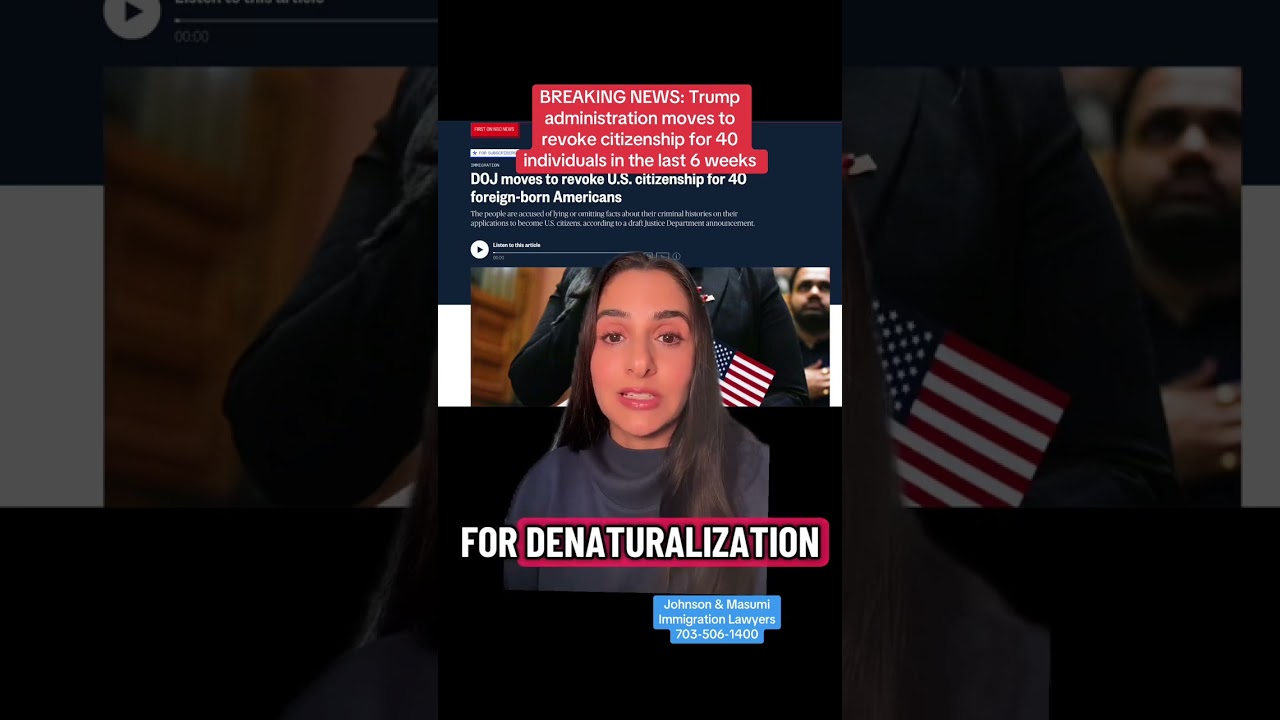 BREAKING NEWS: Trump Administration Moves to Revoke Citizenship for 40 People in Just 6 Weeks