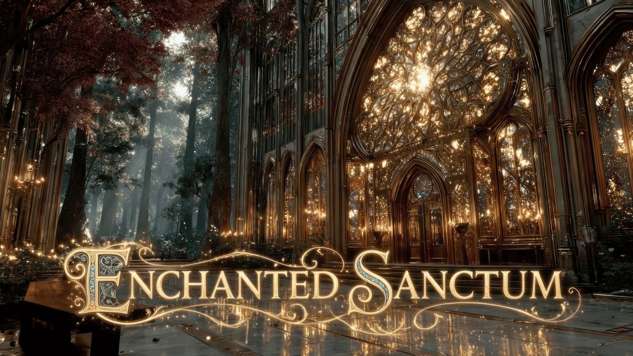 Sanctum of Light | 3 Hours of Gentle Medieval Fantasy Ambient Music with Forest Wind