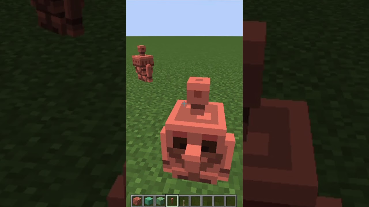 If copper golem would have won in mob vote :)  |  Minecraft new mob 2021  #Shorts