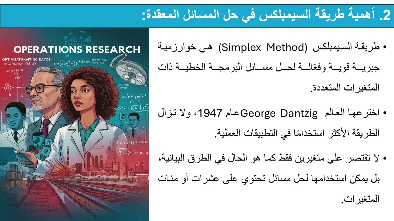 المحاضرة الثالثة بحوث عمليات سيمبلكس