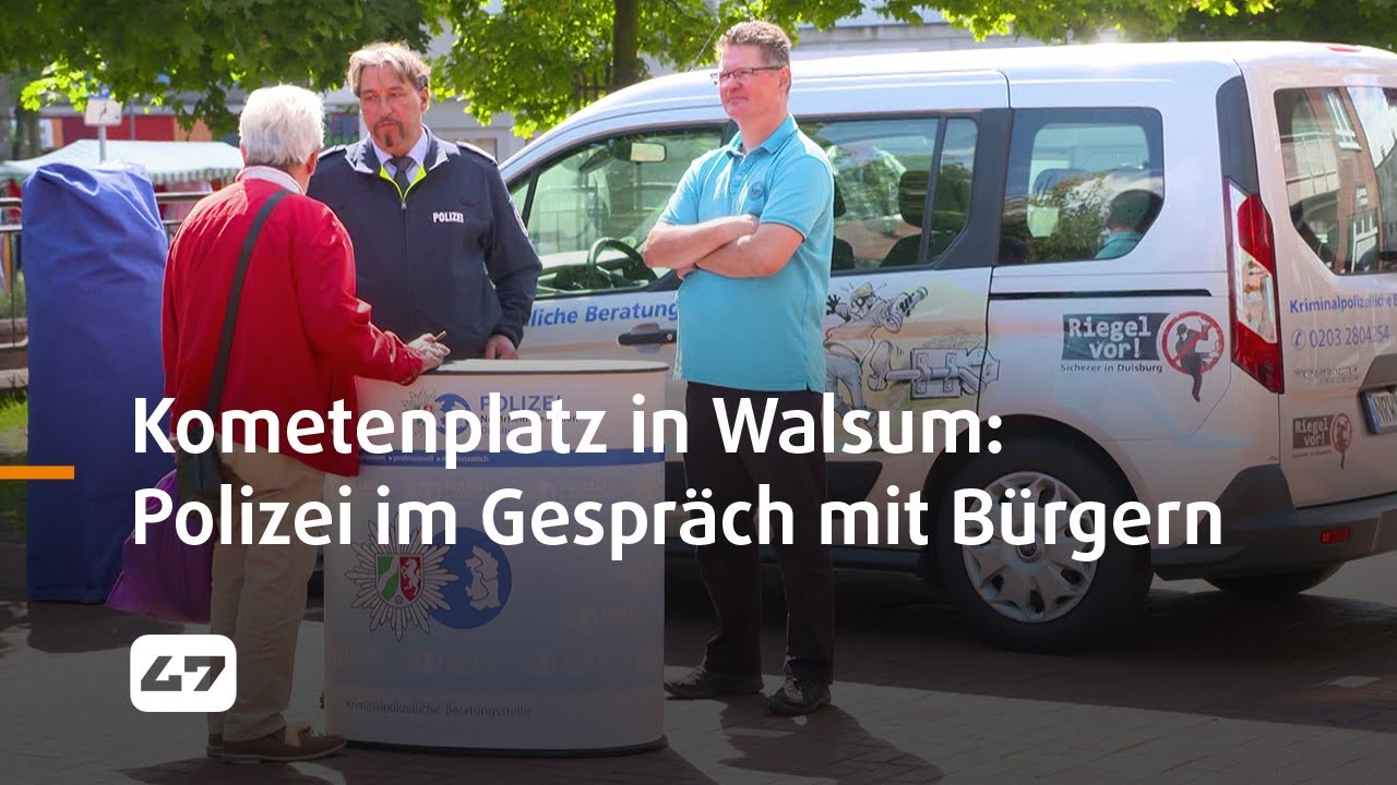 STUDIO 47 .live | SITUATION AM KOMETENPLATZ IN WALSUM: POLIZEI IM GESPRÄCH MIT BÜRGERINNEN & BÜRGERN
