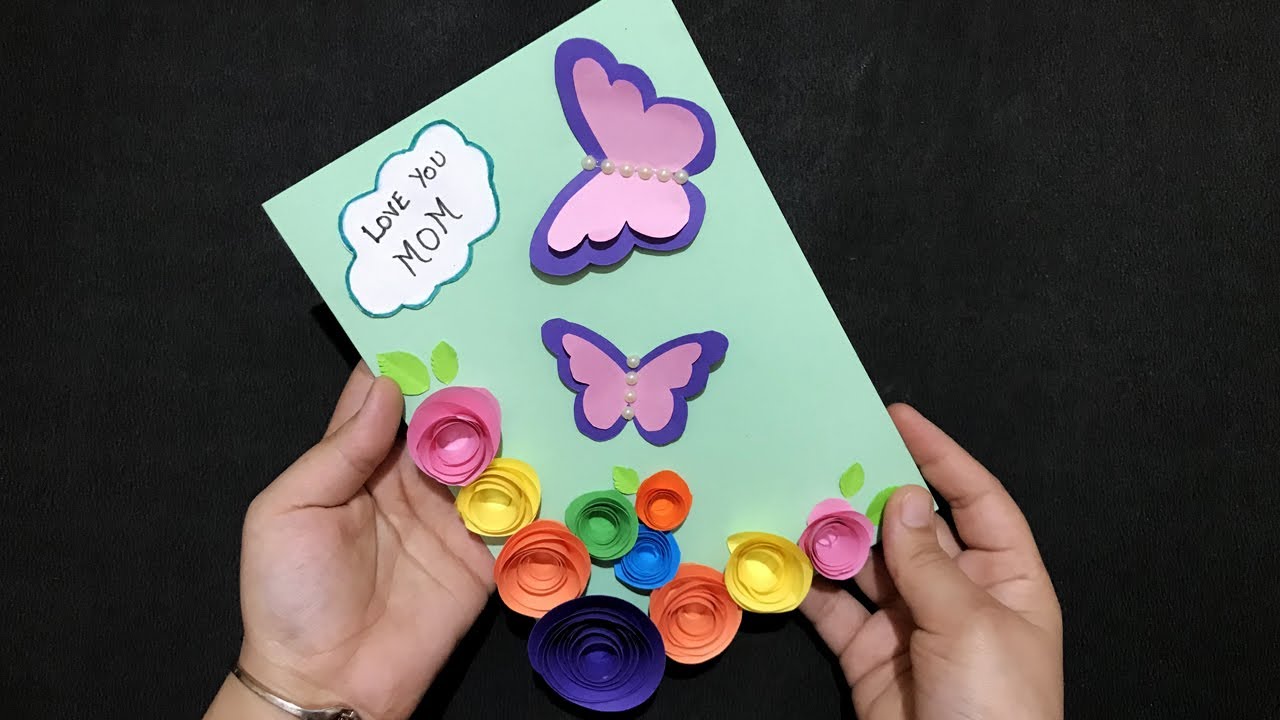 Handmade Mothers Day Card | Mothers Day Gift Ideas | DIY Crafts