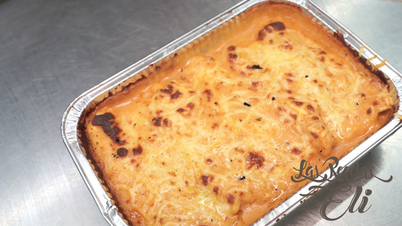 Canelones de mariscos en Rostisseria Eli