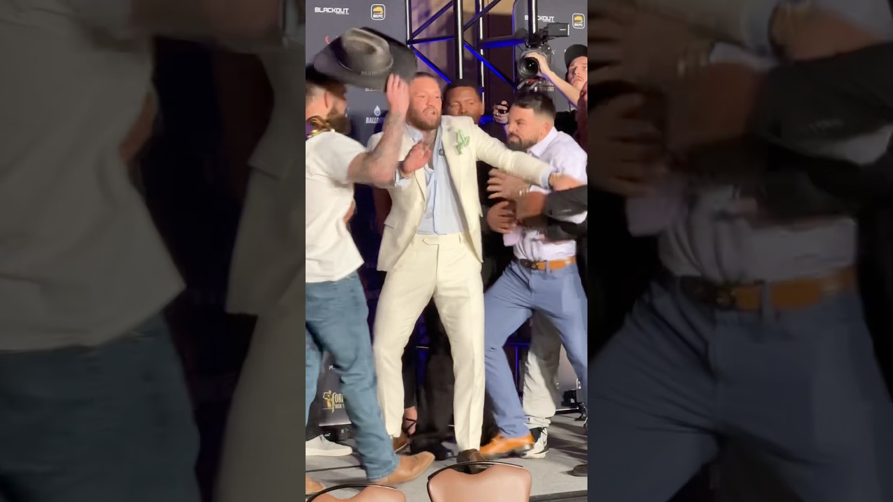 😳😤 CONOR MCGREGOR BREAKS UP CRAZY MIKE PERRY FACE OFF WITH DAVE MUNDELL AT BKFC CHAMPIONS SUMMIT