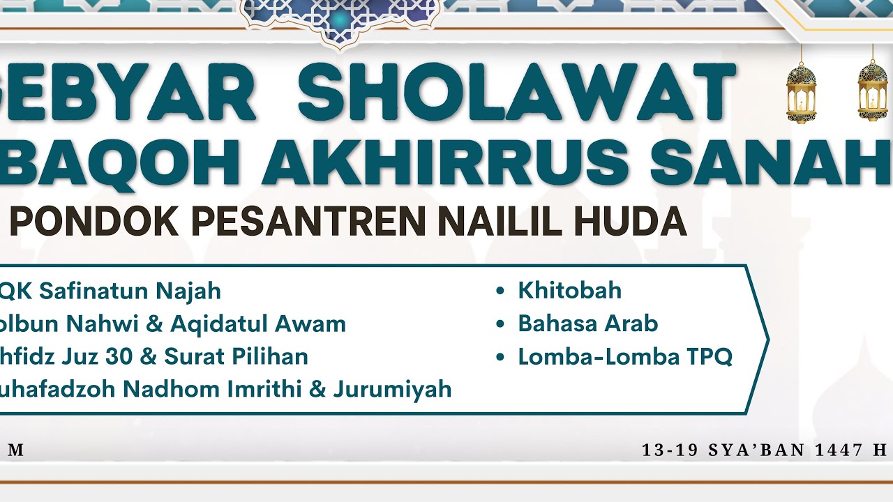 Lomba Adzan & Iqomah dalam rangka Festival Lomba TPQ