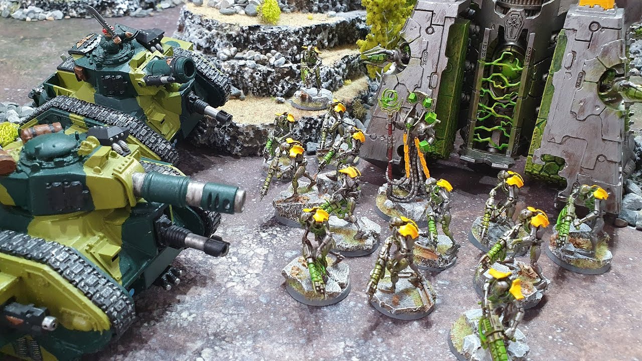 Imperial Guard vs Hypercrpt Necrons, Warhammer 40k battle report