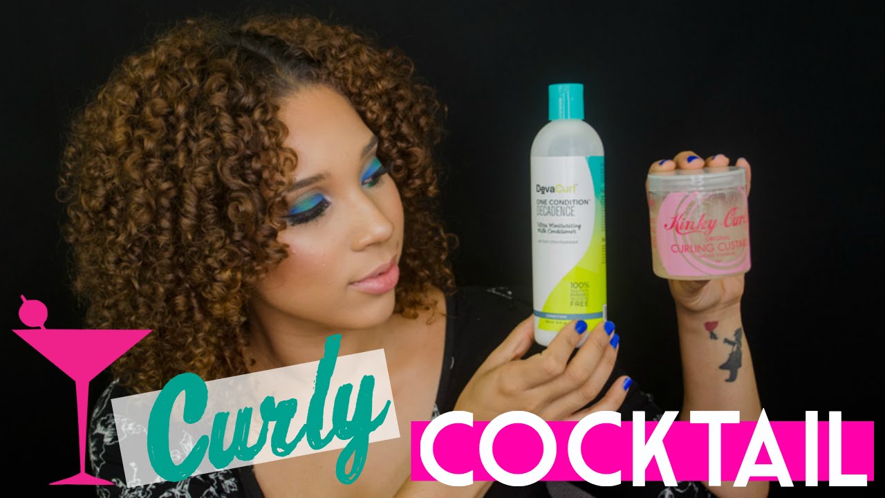 Curly Cocktail | DevaCurl One Condition Decadence + Kinky Curly Curling Custard