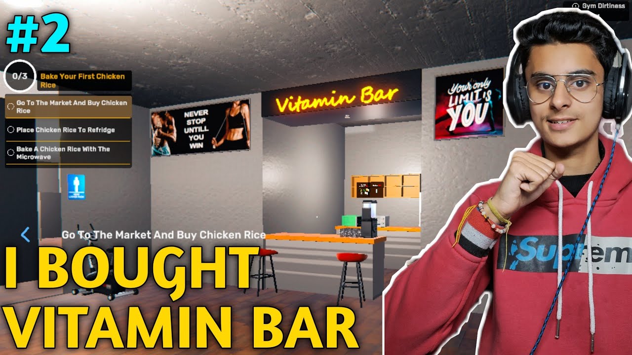 I OPENED A PROTEIN BAR | GYM SIMULATOR GAMEPLAY #2