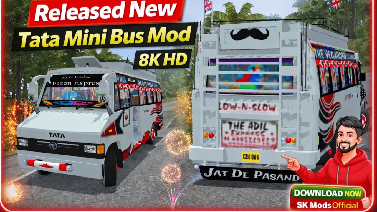 Released New Tata Mini Bus Mod | Ultra Realistic 8K HD | Download Now✅ Password in video watch full👆