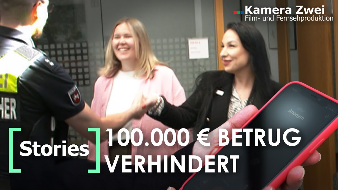 Bankmitarbeiterinnen retten Seniorin vor 100.000 &euro; Schockanruf | Kamera Zwei