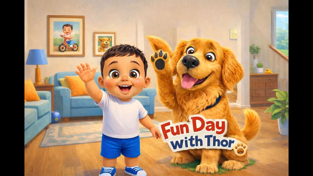 Guggu Ka Fun Day With Thor 🐶🌞 | Kids Daily Routine Story |Cartoon