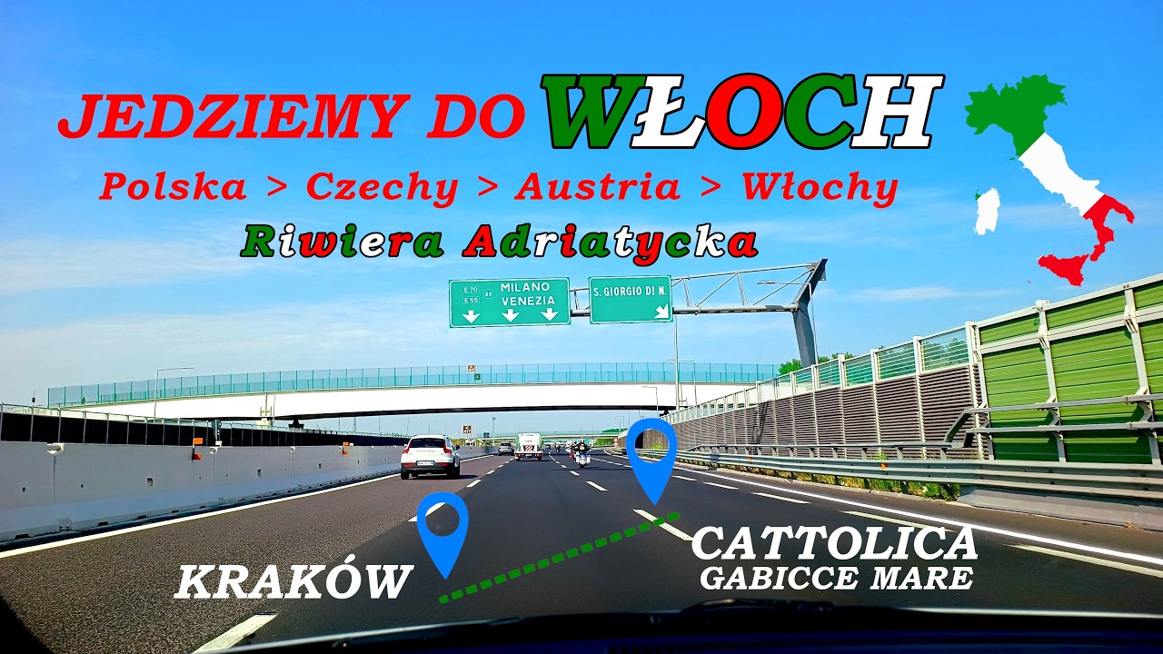 Podróż POLSKA 🇵🇱 - Włochy 🇮🇹 Jedziemy do miejscowości Gabicce Mare na RIWIERZE ADRIATYCKIEJ 🏖️