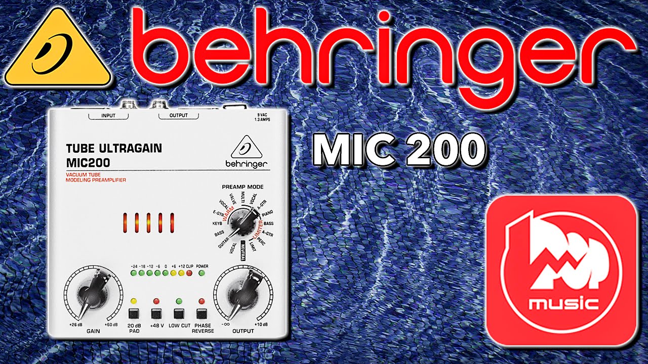BEHRINGER MIC 200 - ламповый предусилитель для микрофона