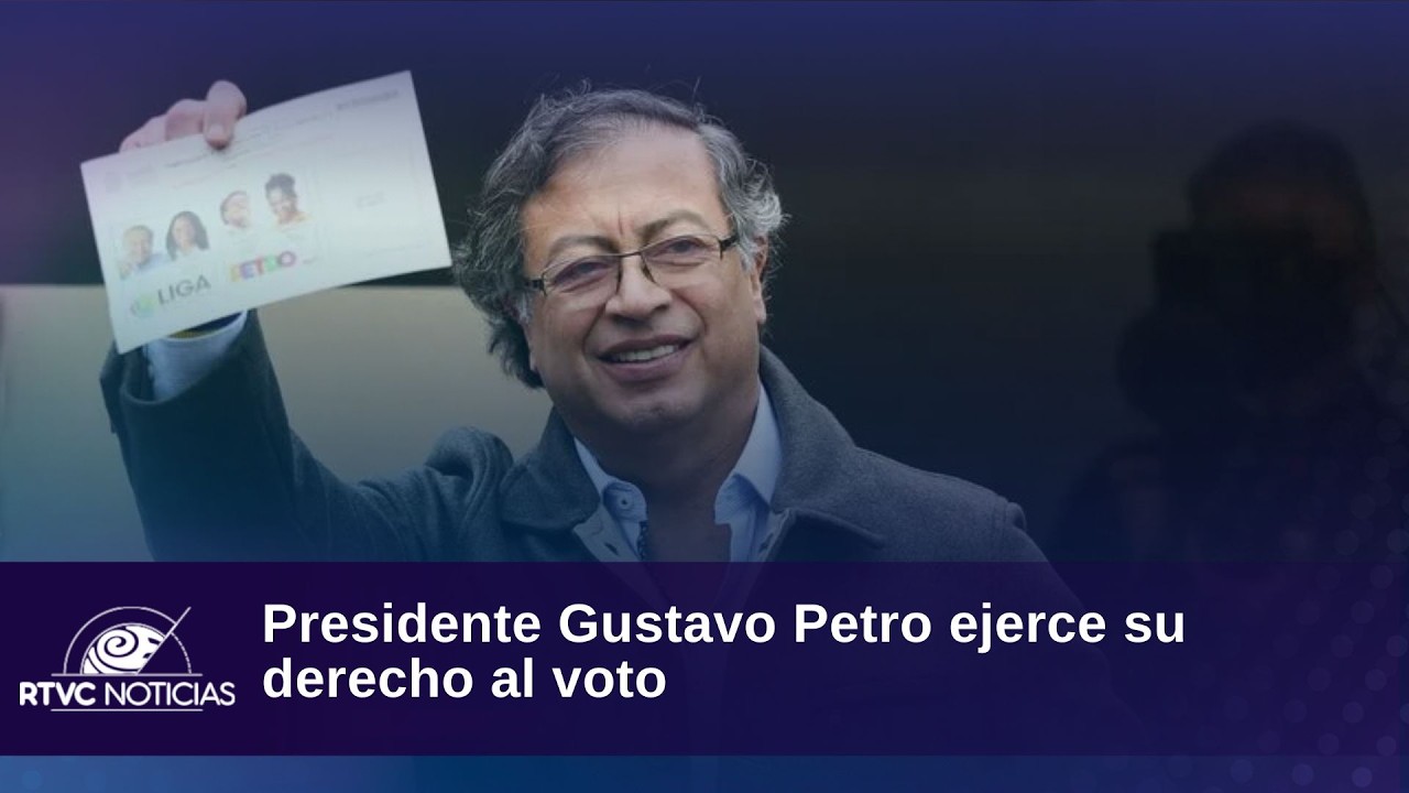 Presidente Gustavo Petro ejerce su derecho al voto | RTVC Noticias