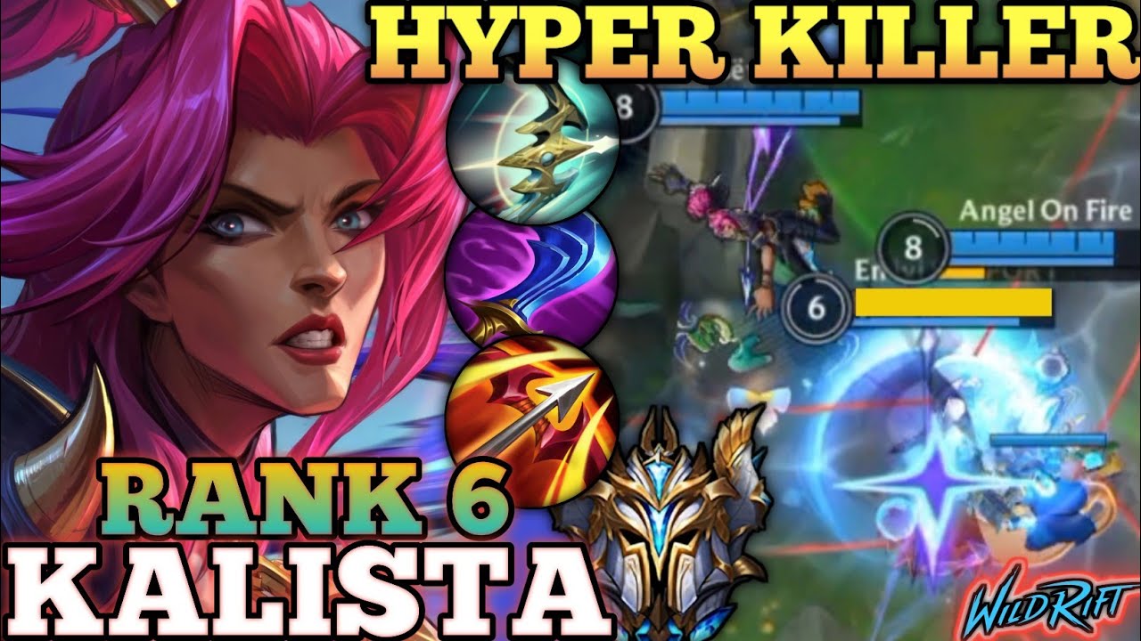KALISTA HARD CARRY MVP PLAY! SMOOTH FAST MICRO EXECUTION - TOP 6 GLOBAL KALISTA BY sëven - WILD RIFT