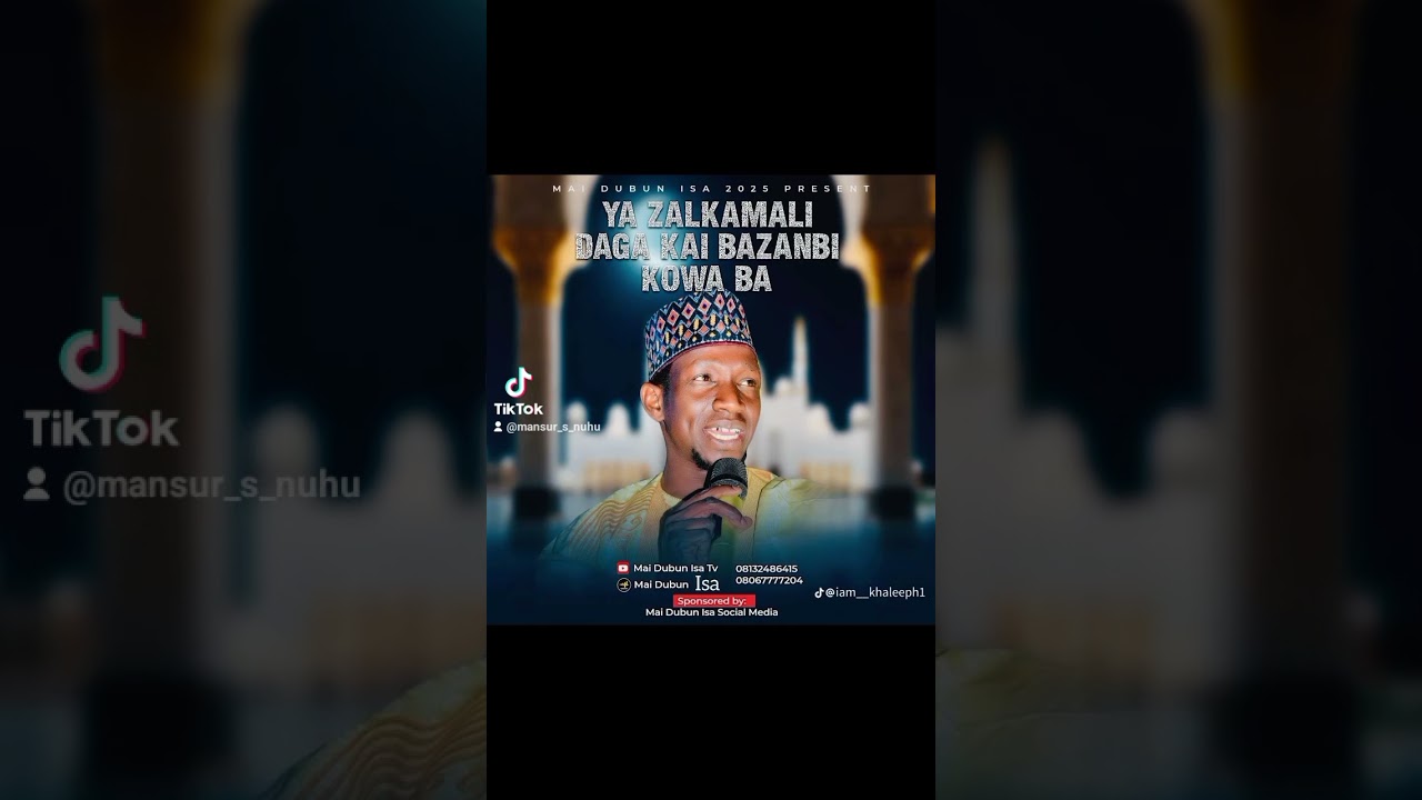 Sabuwar kasidar YA ZALKAMALI