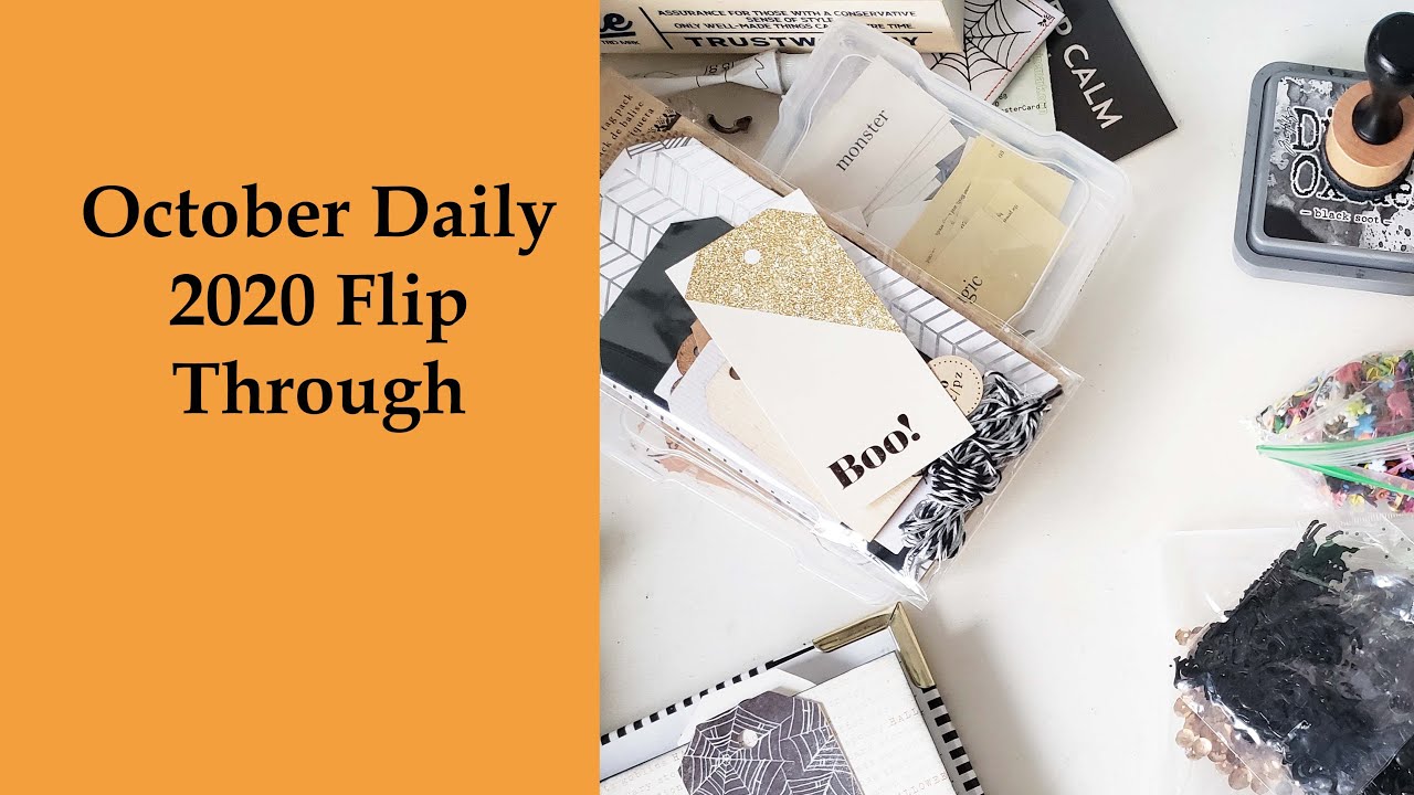 October Daily 2020 flip through