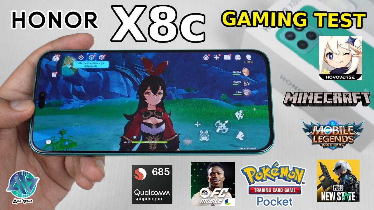 HONOR X8c | Gaming TEST | Genshin Impact, Mobile legends, FC Mobile, PUBG New State (Snapdragon 685)