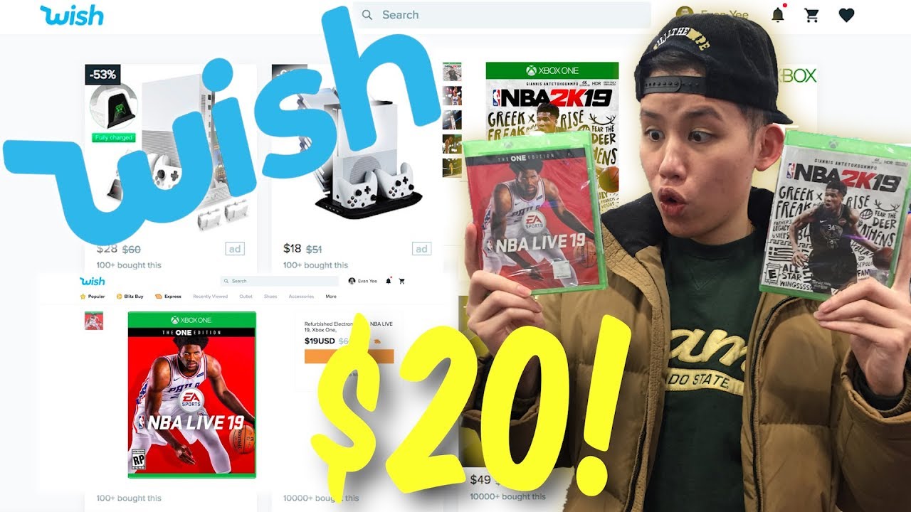 I Bought Cheap NBA 2k and NBA Live From Wish!