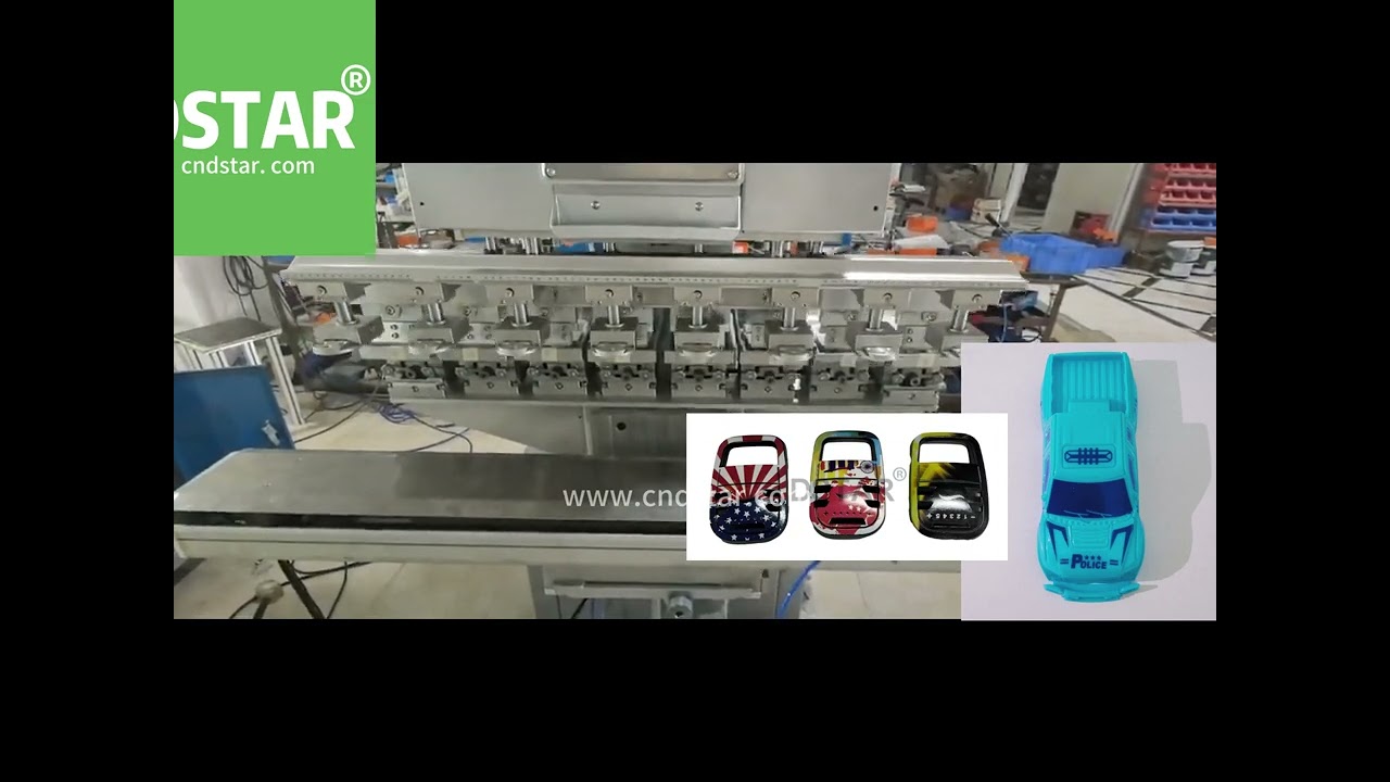 8 Color Pad Printing Machine with Servo Shuttle Workbench