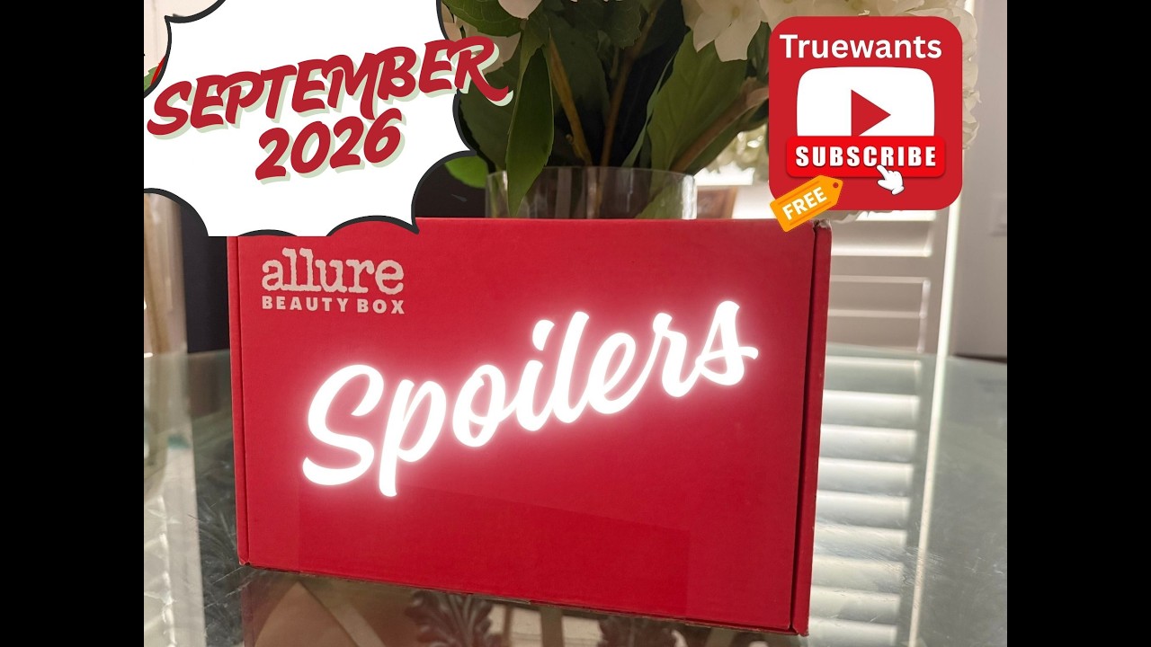 Allure September 2026 Beauty Box SPOILERS &mdash; In‑Depth Product Breakdown &bull; First Sneak Peek Reveal!!