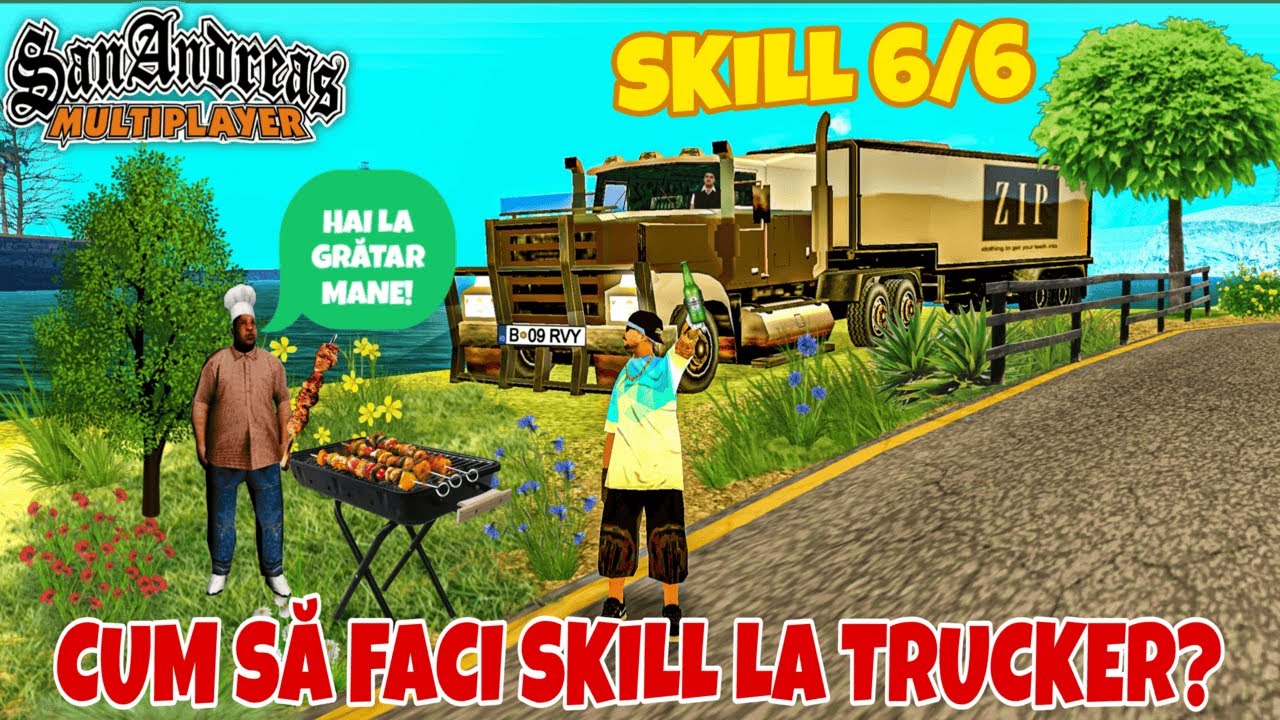 Cum faci SKILL UP rapid la TRUCKER pe B-HOOD? Am descoperit SECRETUL! - SAMP Romania