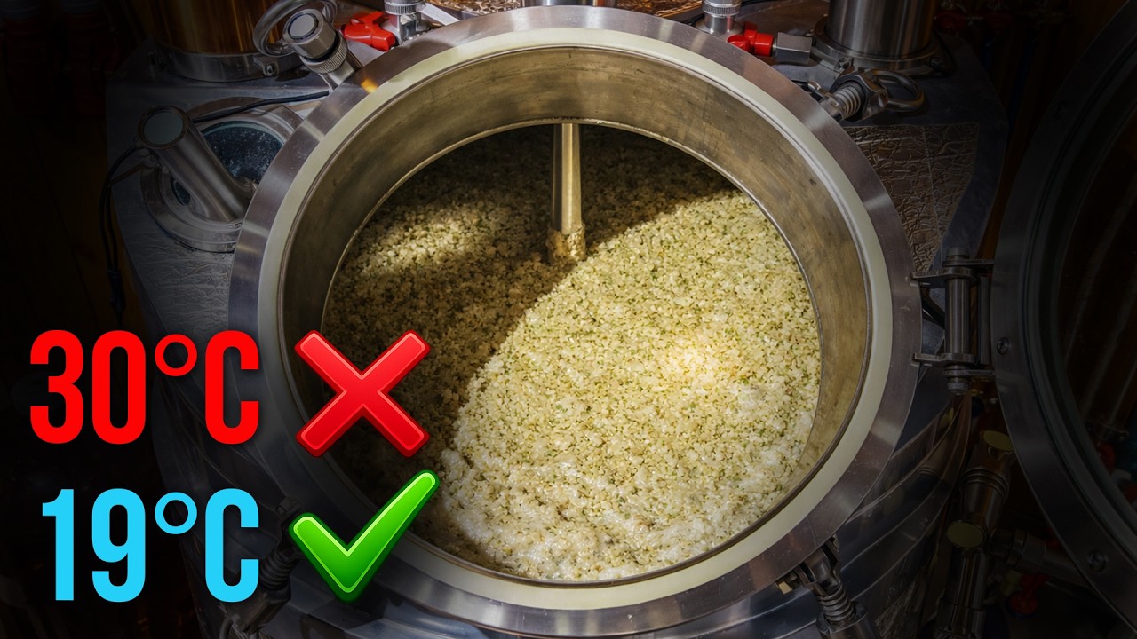 Правильное Брожение Зерновой Браги! 19°C вместо 30°C. Главная ошибка новичков!