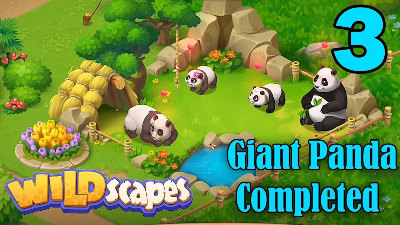 Wildscapes Walkthrough Gameplay - Giant Panda Completed - Part 3