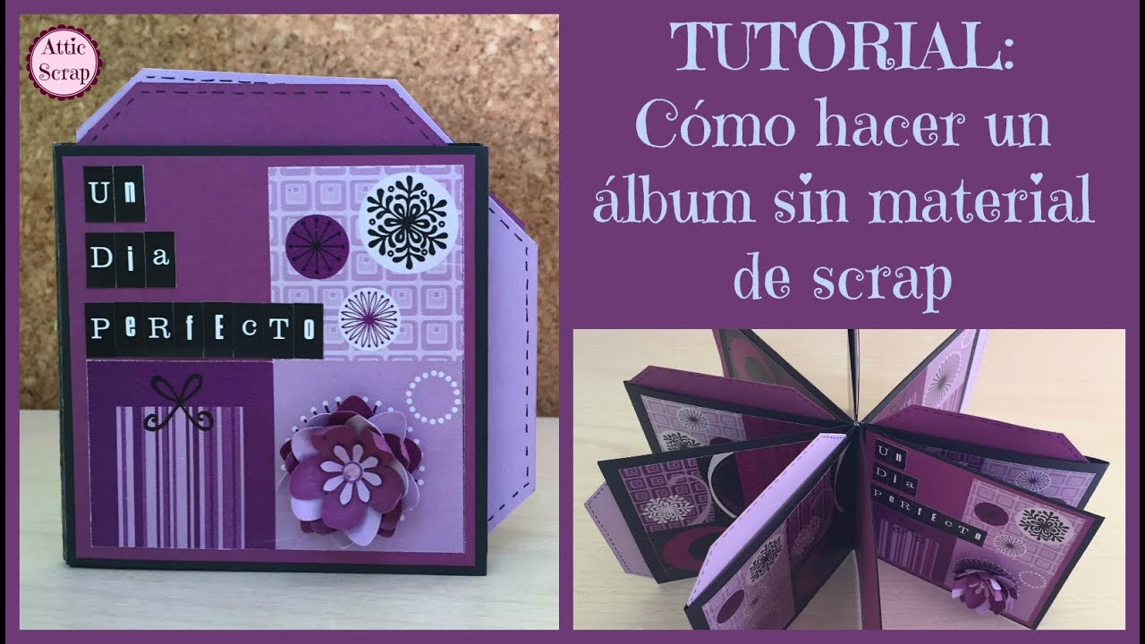 TUTORIAL SCRAPBOOKING: Cómo hacer un mini-album sin material de scrap