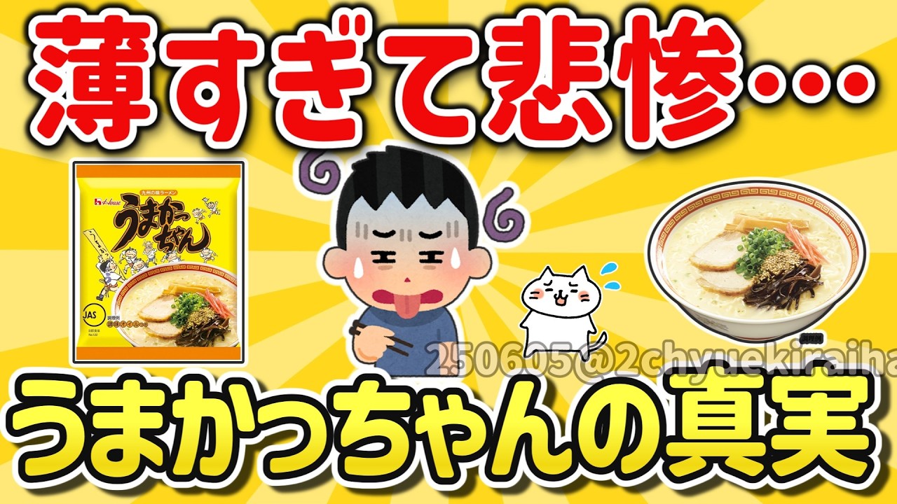 【2ch有益スレ】最強ソウルフードうまかっちゃんとか言うインスタントラーメン、九州の袋麺について挙げてけｗ【ゆっくり解説】