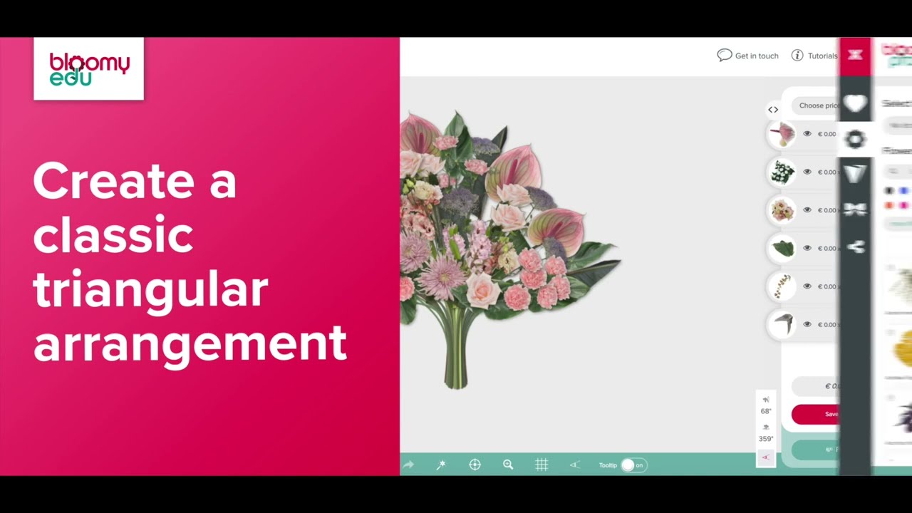 Create a classic triangular arrangement.