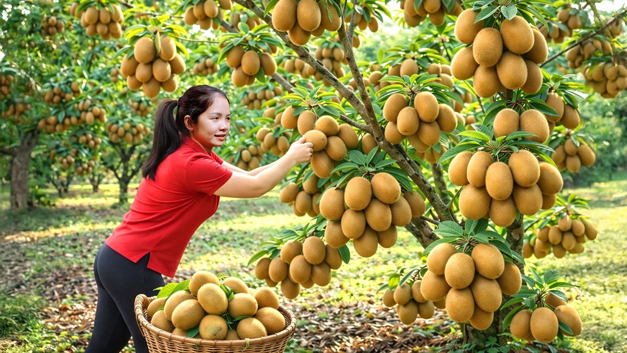 REWIND TIMELAPSE - Harvesting 1000+ Israel Wild Kiwi Go To Market Sell, How To Make French Fries