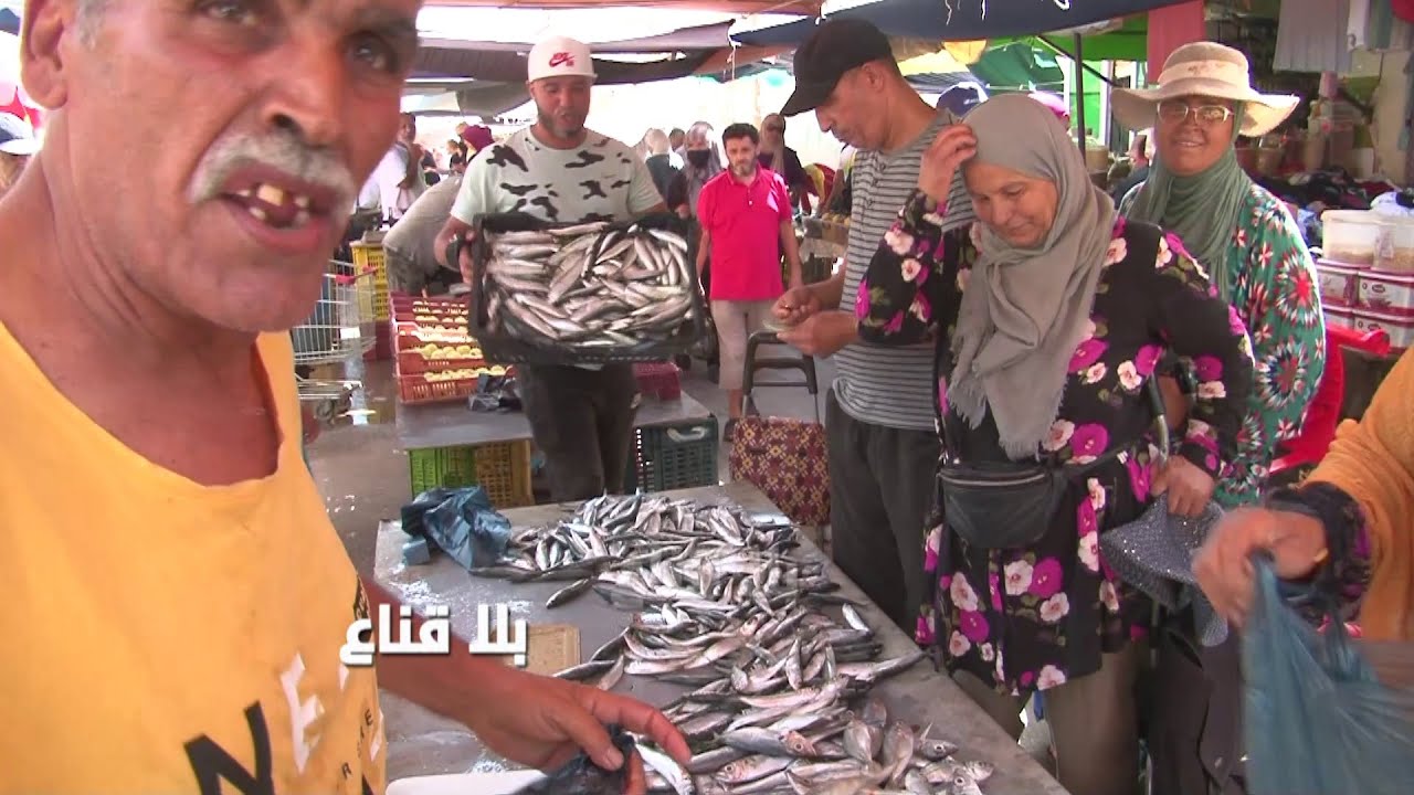 حوت الزوالي بلاش في حي الزهور..بثلاثة دينارات تشري كلغ فرشك وتروح شايخ وفرحان واللي ماعندوش ياكل !!