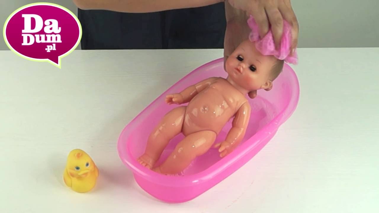 Petitcollin lalka bobas z wanienką w walizce