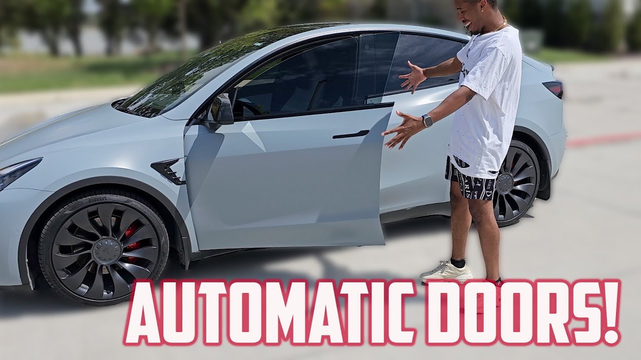 Превращаем Tesla Model Y в Tesla Model X | Обзор Auto Presenting Doors 2.0