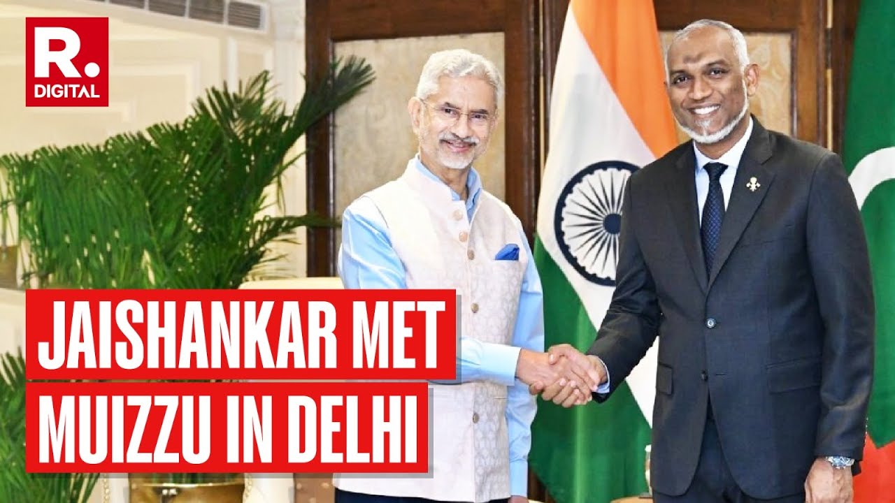 Maldives President Muizzu Meets EAM S Jaishankar in Delhi | Breaking