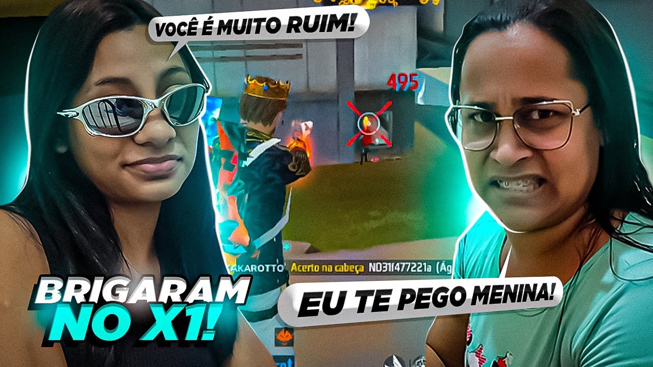 FIZ MINHA MÃE E MINHA IRMÃZINHA BRIGAREM SE XINGAREM E SE FARPAREM MUITO NESSE X1 COM FOGO AMIGO!😂