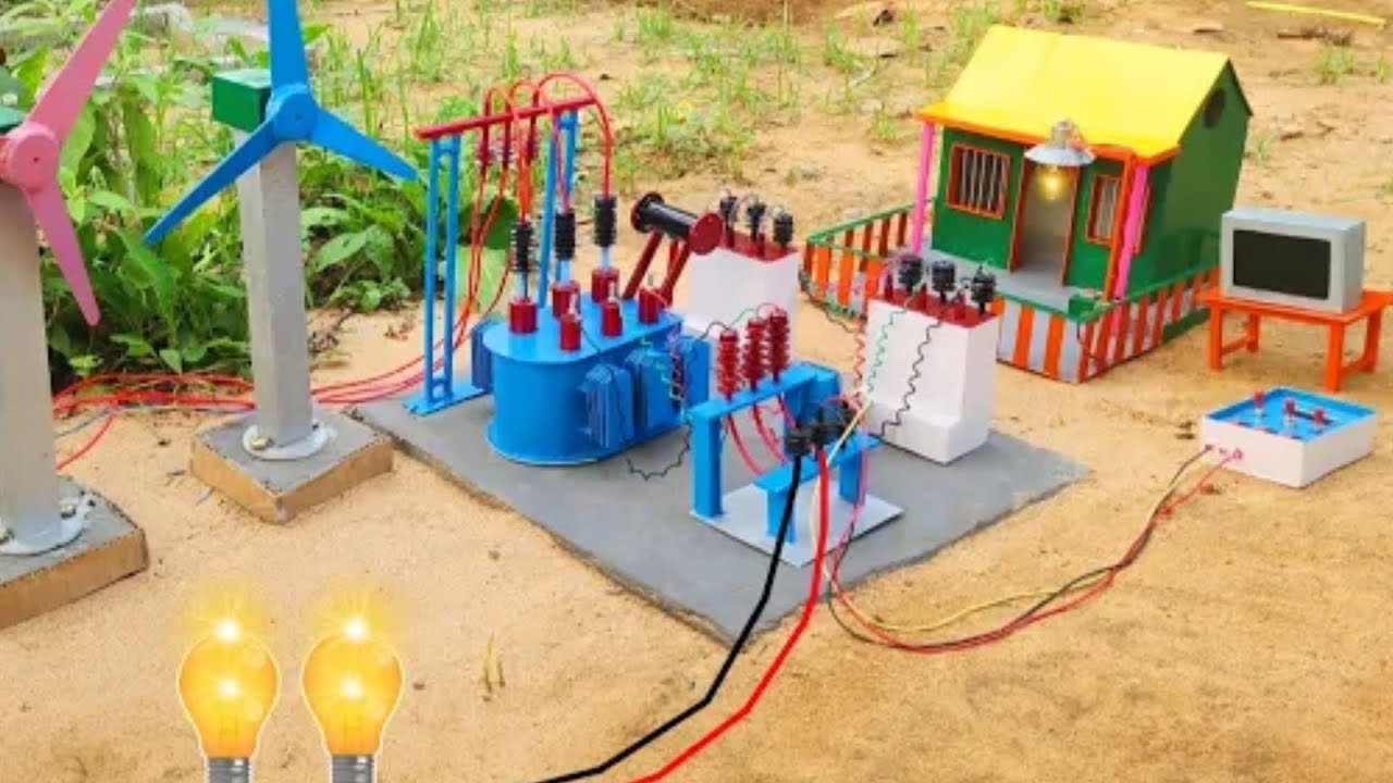 "Free Electricity at Home⚡ DIY Mini Wind Turbine Project"