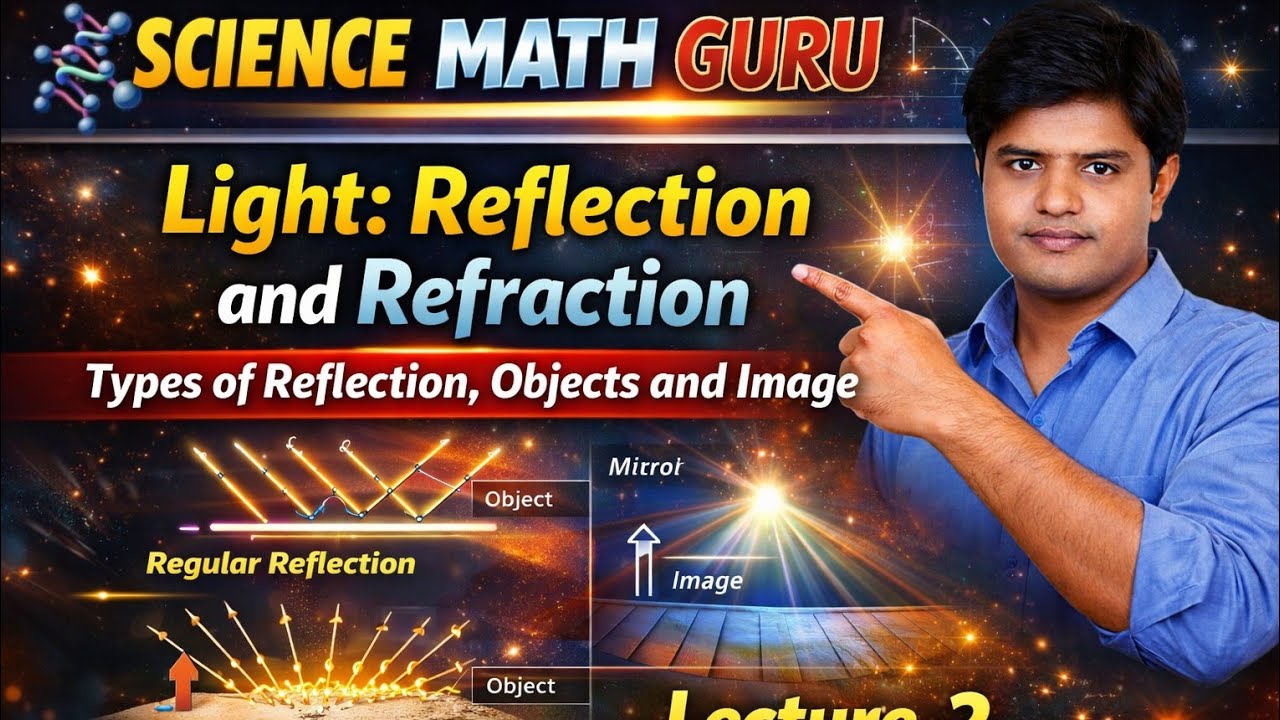Types of Reflections, Object, Image Class 10