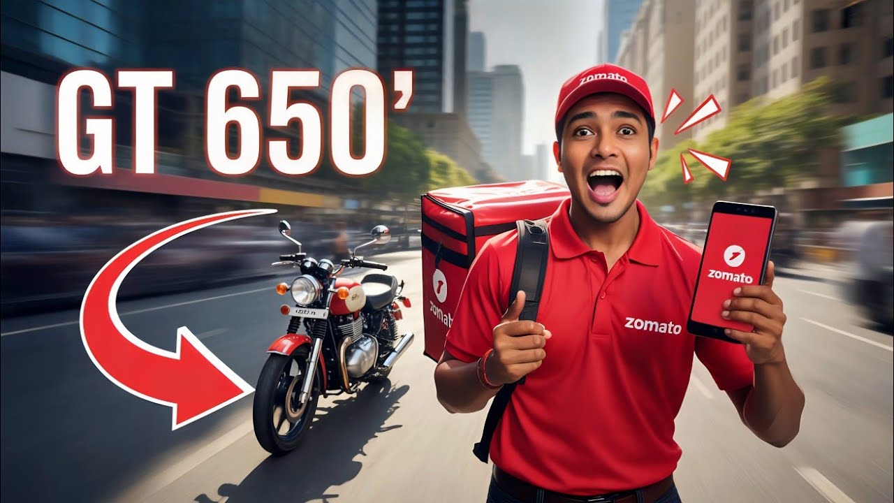 A Day As A Zomato Rider On Continental GT 650 In Siliguri🍟