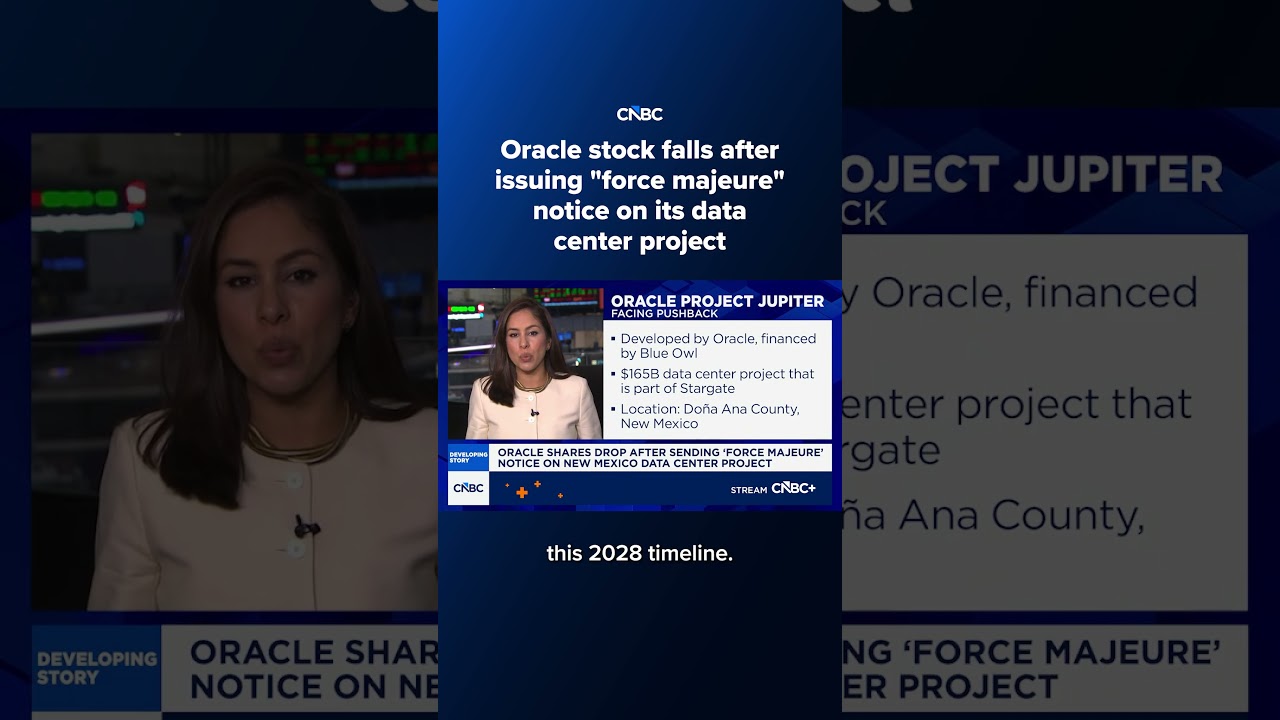 Акции Oracle упали после публикации уведомления о форс-мажорных обстоятельствах в отношении проек...