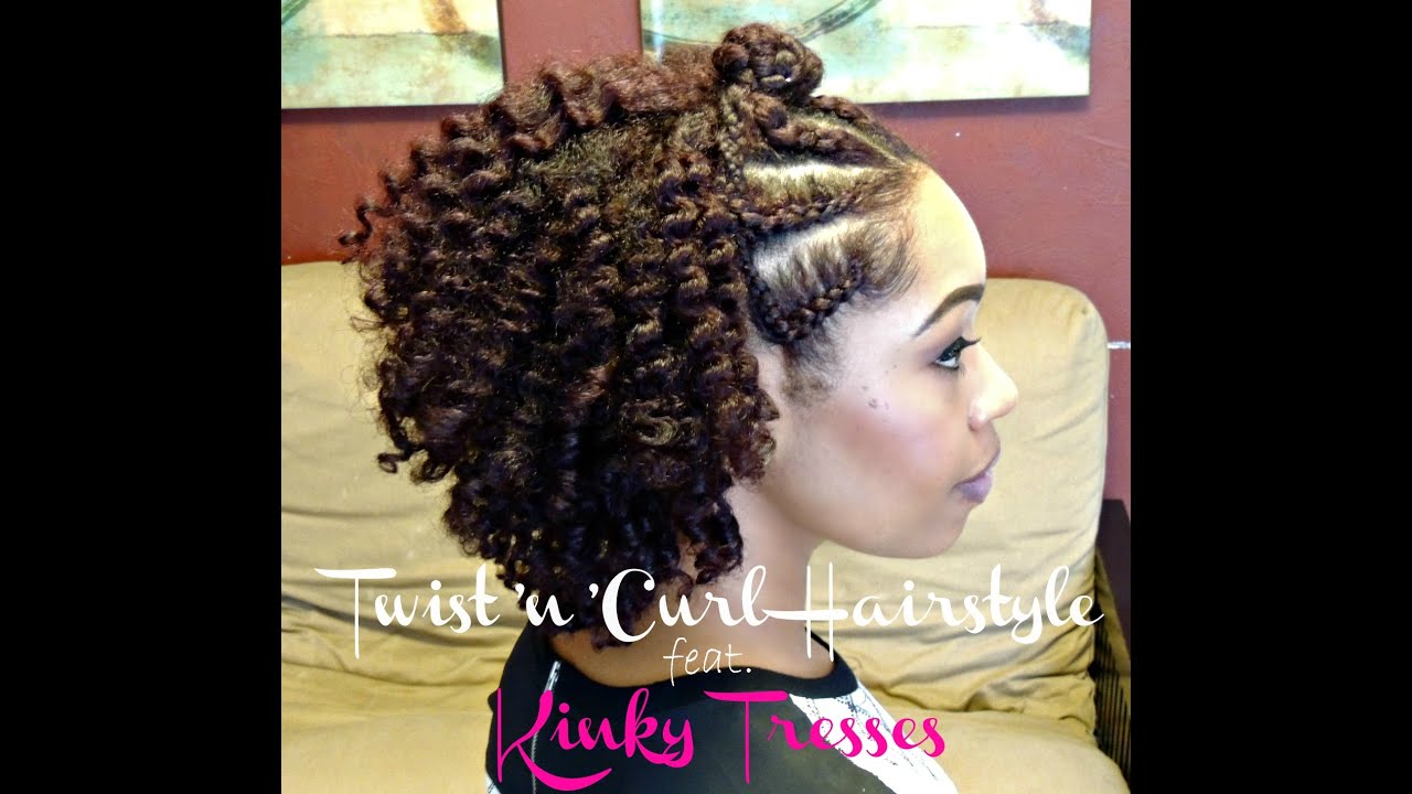 Natural Hair | Twist'n'Curl Hairstyle | feat. Kinky Tresses