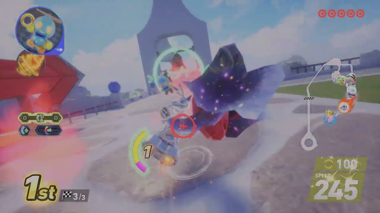 Blaze Vs Charmy Sonic Racing: CrossWorlds Gamplay