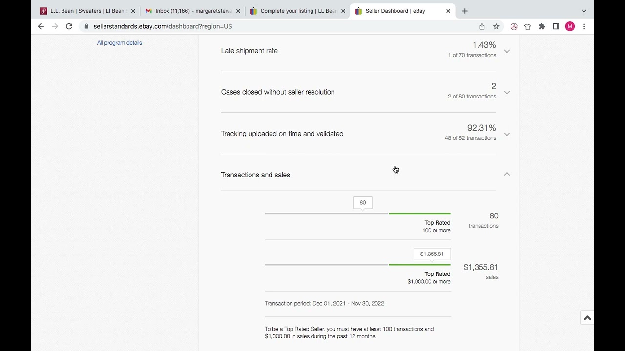 Ebay Account Health Update Dec2022