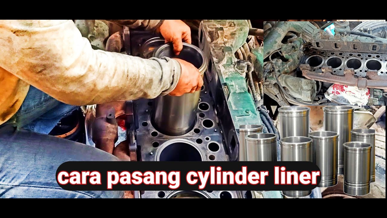 TUTORIAL CARA MEMASANG LINER BORING|| VOLVO 10