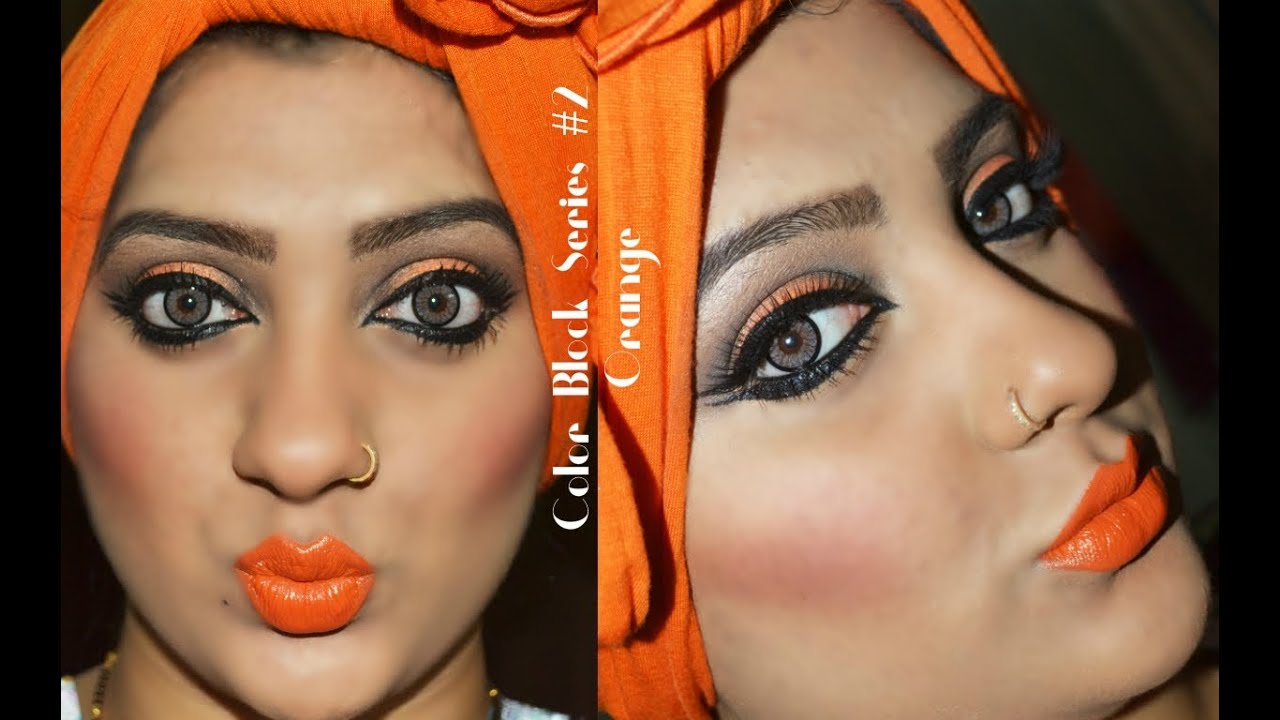 Color Block Series #2 Orange Makeup Look ft. MAC 'Morange' Lipstick | GulsArtistry