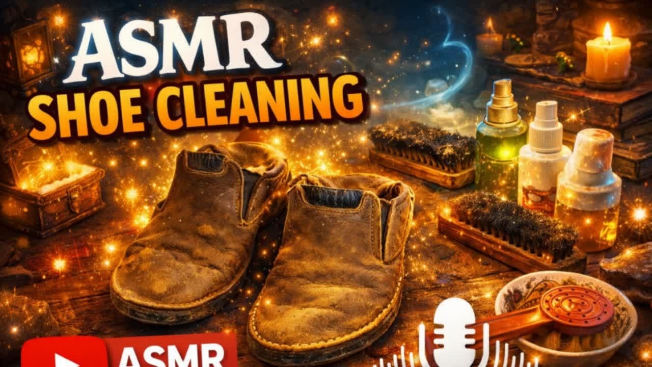 ASMR Magical Shoe Cleaning ✨ Satisfying Leather Restoration